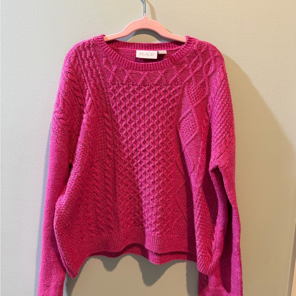 The Children's Place Fuchsia Knit Sweater